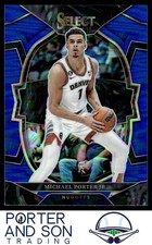 Michael Porter Jr. 2022-23 Panini Select Blue Prizm #14 Denver Nuggets