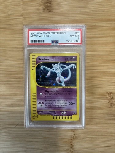 Pokemon Mewtwo Holo Expedition 20/165 PSA 8 New Cert