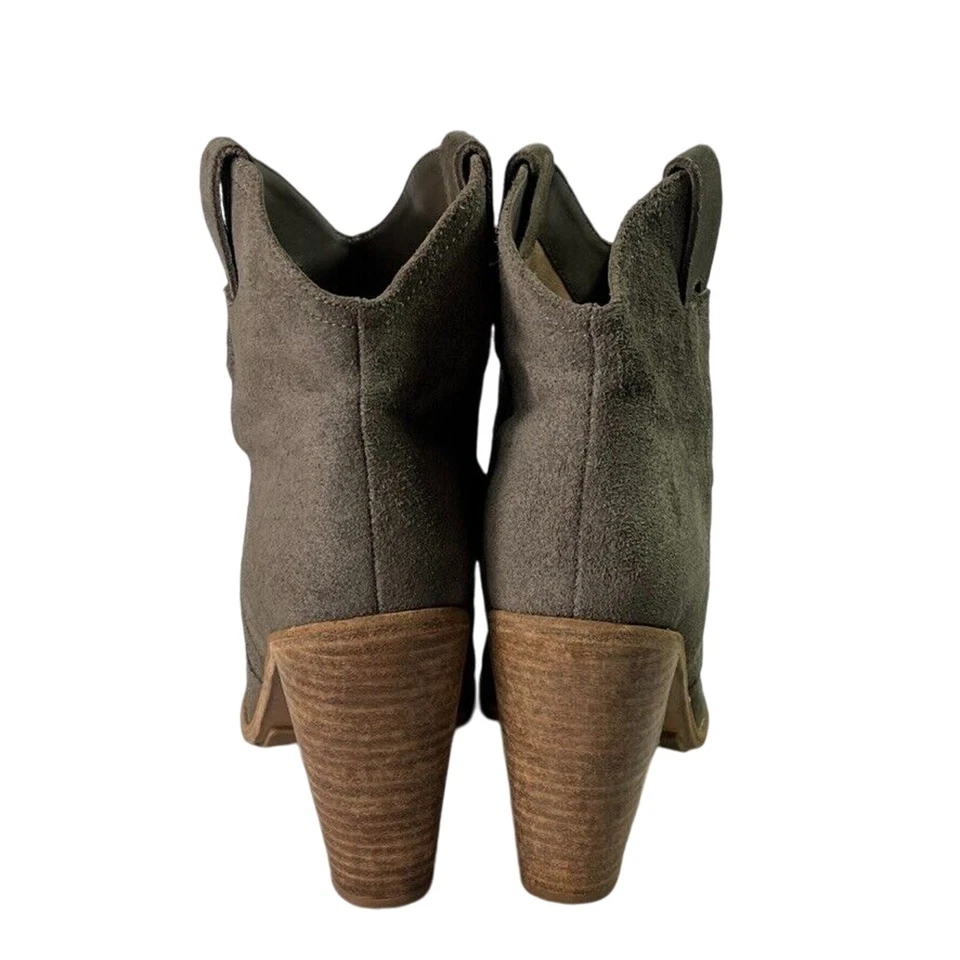 Joie Booties Womens 9.5 Monte Leather Suede Western Lined Heel Cowgirl - Image 3 of 4