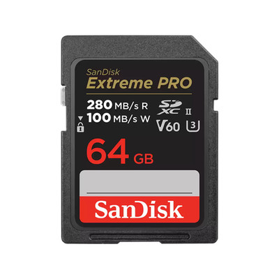 SanDisk SD Extreme Pro 64GB UHS-II 280MB/s V60
