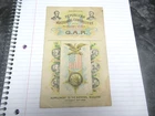 1892 GAR Grand Army Republic Republican National Committee Bulletin Supplement