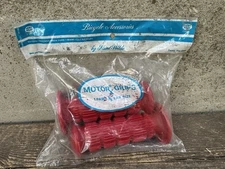 Hunt Wilde Bmx Handlegrips NOS Vintage Red Motor Grip