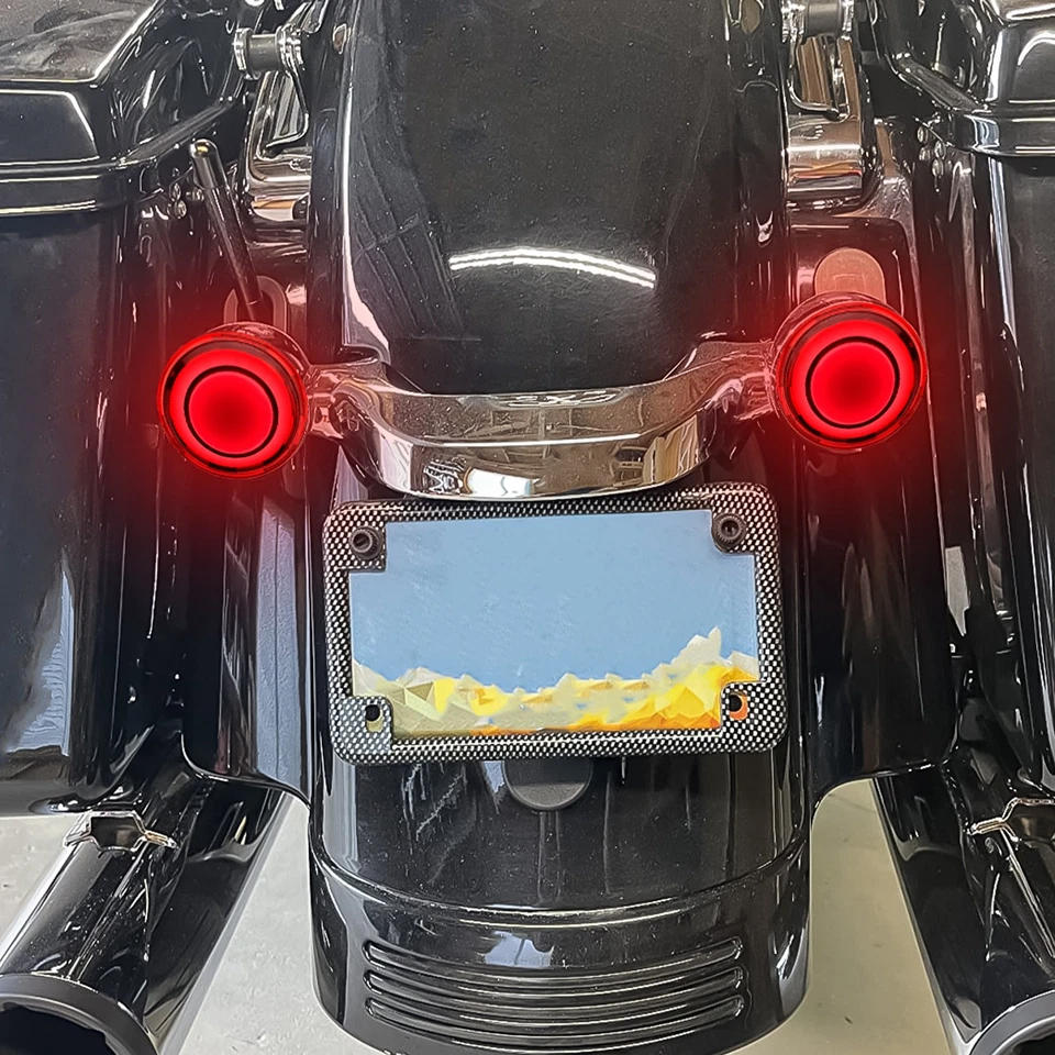 2-дюймовые 1156 светодиодные стоп-сигналы указатели поворота для Harley Touring Dyna Softail CVO - Изображение 3 из 4