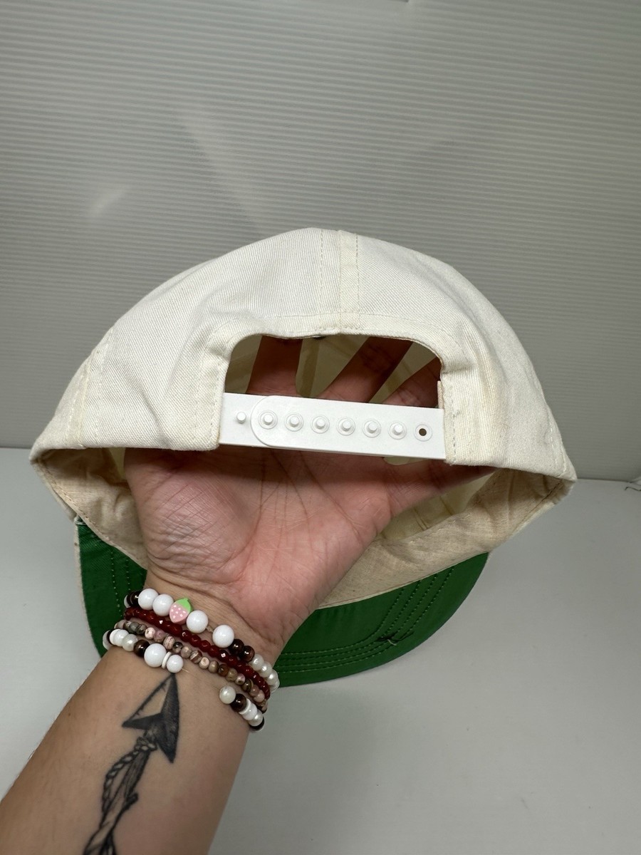 Vintage 80s 90s Rolex Promo White Script Snapback Hat Cap Made in