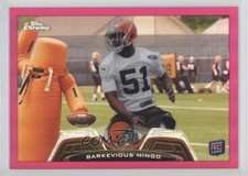 2013 Topps Chrome BCA Pink Refractor 138/399 Barkevious Mingo #106 0a1