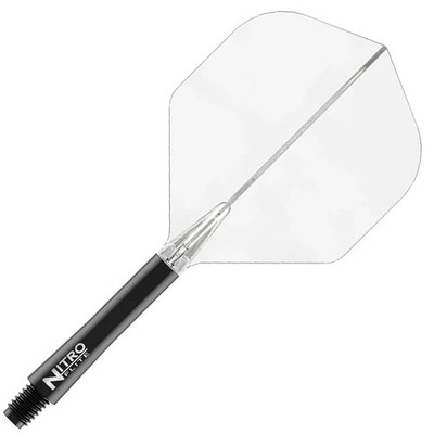 Red Dragon Nitro Flite Integrated Flight & Shaft System No2 Medium Black & Clear