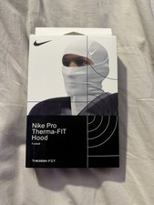 Nike Pro Hyperwarm Hood Therma Fit Unisex White Ski