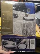Beautiful Gold Damask Tablecloth 60 X 102 Oblong NIP. T125