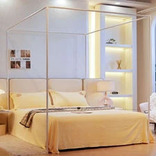 AIKASY Premium Canopy Bed Frame Post for Queen Size Beds, Enhanced Metal Pole...