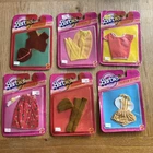 6 Vintage 1983 Barbie Mattel Leggings Hat Unopened Sealed Carded Fashion Extras