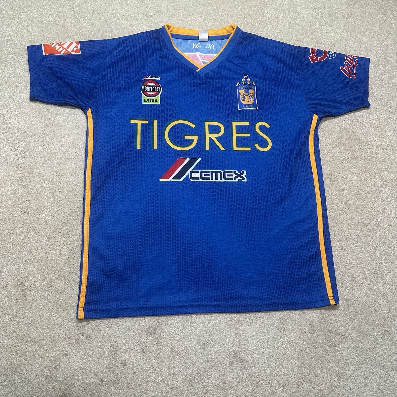 Tigers UANL Soccer Jersey Mens Large Blue Away 2019-2020
