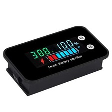 Upgrade IPX7 Waterproof Battery Monitor,12v 24v 36v 48v Black IPX7 Waterproof 