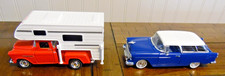 Camioneta pick-up Chevy Stepside 1955 fundida a presión (cámper) y Chevy Nomad 1955 1:32
