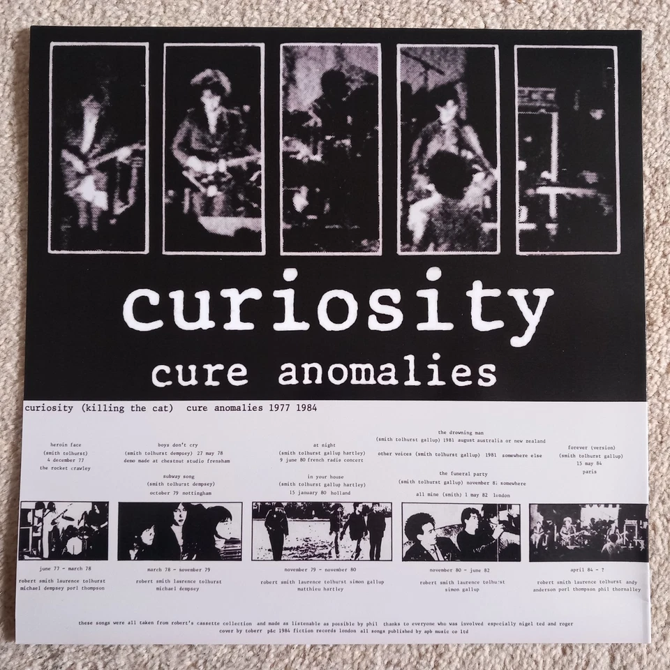 the cure - curiosity - cure anomalies 1977 - 1984 - ALBUM LP VINYL RECORD - NEW - Image 2 of 4