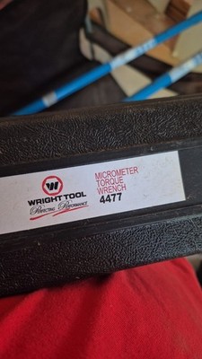 Wright Tool USA Torque Wrench 1/2in Drive Micrometer Click Type Crome 0704332470
