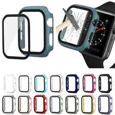 PC Protect Glass Film Cover For Apple Watch 42mm 46mm 44mm 38 40mm 41 45mm Case