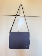 Borsa tracolla Lacoste blu/grigia originale unisex cartella messenger bag