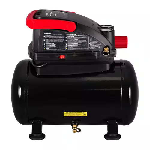 3 Gal. 120 PSI Portable Oil-Free Air Compressor with Quick Coupler and Handle - Picture 4 of 12