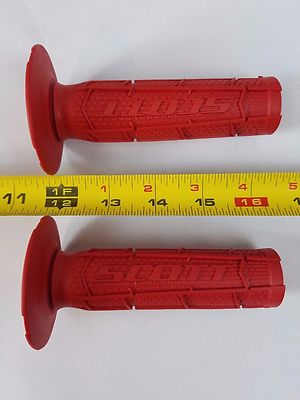 Scott USA Radial Full Waffle Grips Red Motorcycle Motocross Dirt