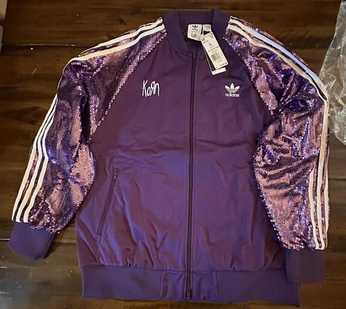 Korn x Adidas Purple Sequin Jacket ONLY Korn Size Large SOLD OUT
