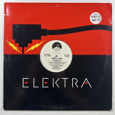 Simply Red   You've Got It  LP/White Label 12'' Promo Elektra ED5407 (NM) 1989
