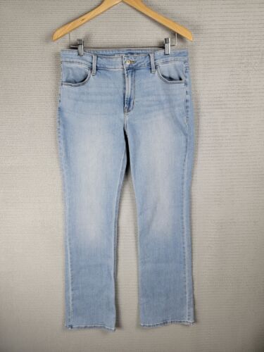 Old Navy Jeans denim size 10 31 x 31 blue faded mid-rise kicker boot-cut - Picture 1 of 20