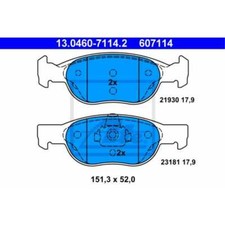 ATE Bremsbeläge 13.0460-7114.2 Bremsklötze für Fiat Punto Van 176L