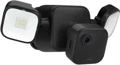 Blink Outdoor 4 Battery-Powered 1080p Security Camera HD with Floodlight Black