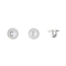 Clear Rubber Earnuts Hypo-allergenic Earring Backs Safety Earnut Stoppers