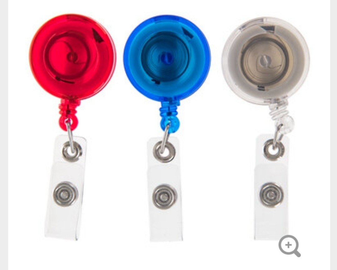 3PCS Keychain Badge ID Card Holder with Belt Clip Retractable eBay