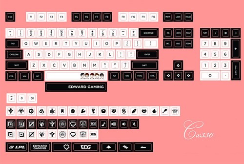 À faire soi-même EDG We Are Champions 2021 LOL Keycap XDA Profile 147 clés pour MX - Photo 5/5