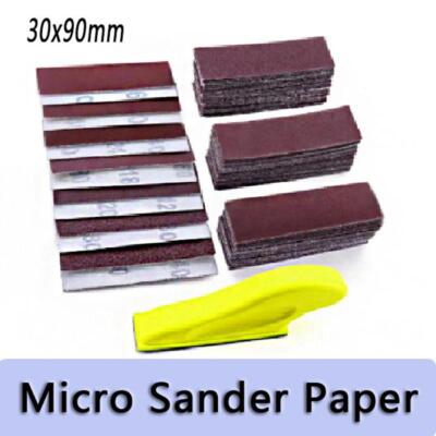 Micro Sander 3,5x1 Zoll 40-2000 # Polier schleif platten Detail griff Werkzeuge