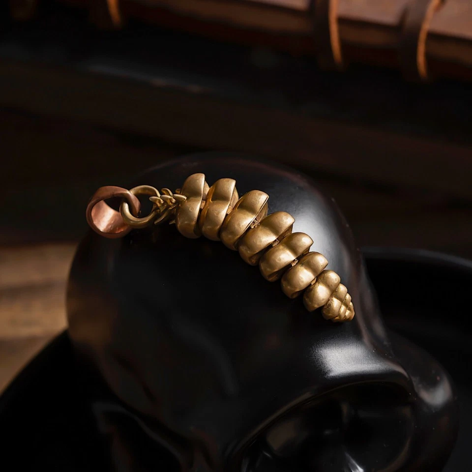 Кулон с хвостом гремучей змеи для ожерелья ювелирных изделий с ерзанием, рождественский подарок - Изображение 2 из 4