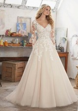 Mori Lee Wedding Dress #8110-  Ivory - Size 12