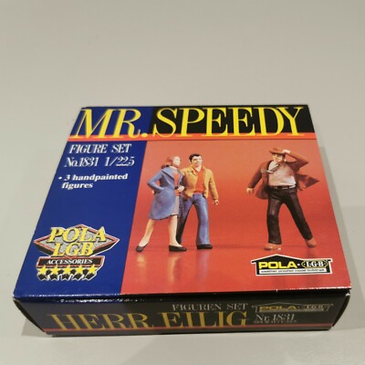 Pola Spur G 1831 ''Mr. Speedy - 3 Figuren'' 1/22.5 Rarität NEU & OVP