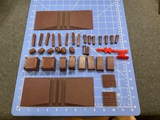 Lot of Lionel Train Parts: Barrels, Posts, Crates and more