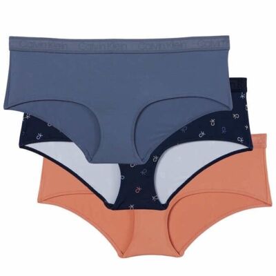 Calvin Klein Women's 3pk Hipster MicrofiberUnderwear QP2453S NEW with  TAGS