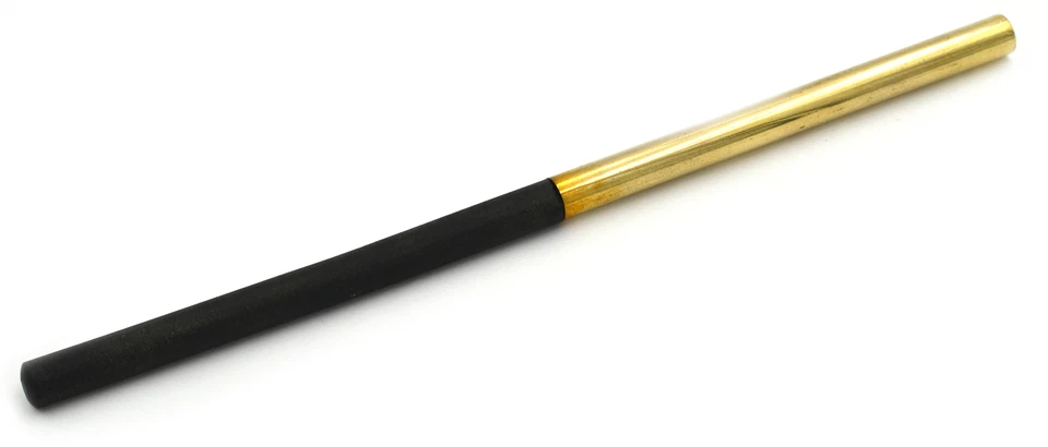 EISCO Half Ebonite Half Brass Friction Rod - 1/2" Diameter x 12" Long