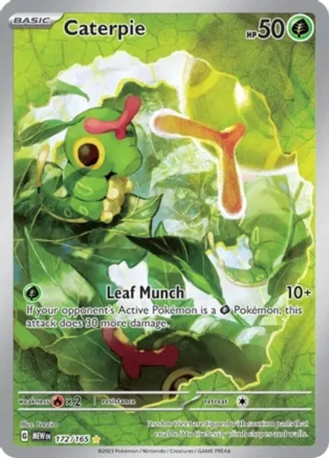 Caterpie 172/165 Sv2a: Pokemon Card 151 | eBay