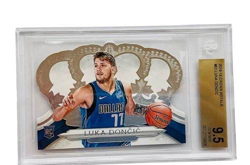 Luka Doncic Rookie RC 2018-19 Crown Royale BGS 9.5 RARE LOW POP Gem sp graded