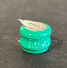 Brand New 2/V80H 2.4V Ni-MH Backup Battery W/ 2 Pins