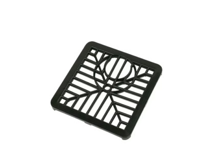 NEU 150mm x 150mm Vierkant Gully Gitter schwarz, Dach, Entwässerung, unterirdisch x1