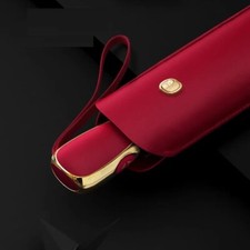 Women Automatic Umbrella Sun UV Protection Cabinet Metal Folding Sunny Rainy