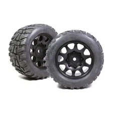 Power Hobby PHT-3271 - Raptor XL Belted Monster Truck Tires, Pre-mounted (2)