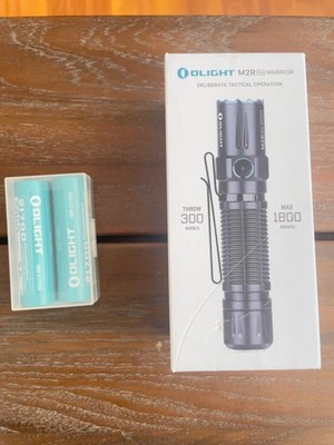 Olight M2r Pro Warrior Flashlight Max 1800 Lumens Throw 300 Meters