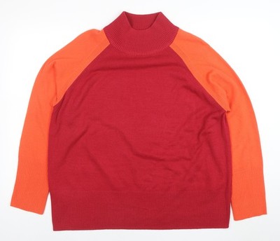 Marks and Spencer Rollkragenpullover Damen Rot Acryl L