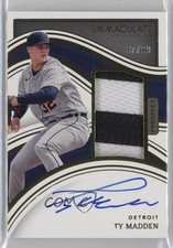2023 Panini Immaculate Prospect Patch Auto 97/99 Ty Madden #16 Patch Auto 00rs