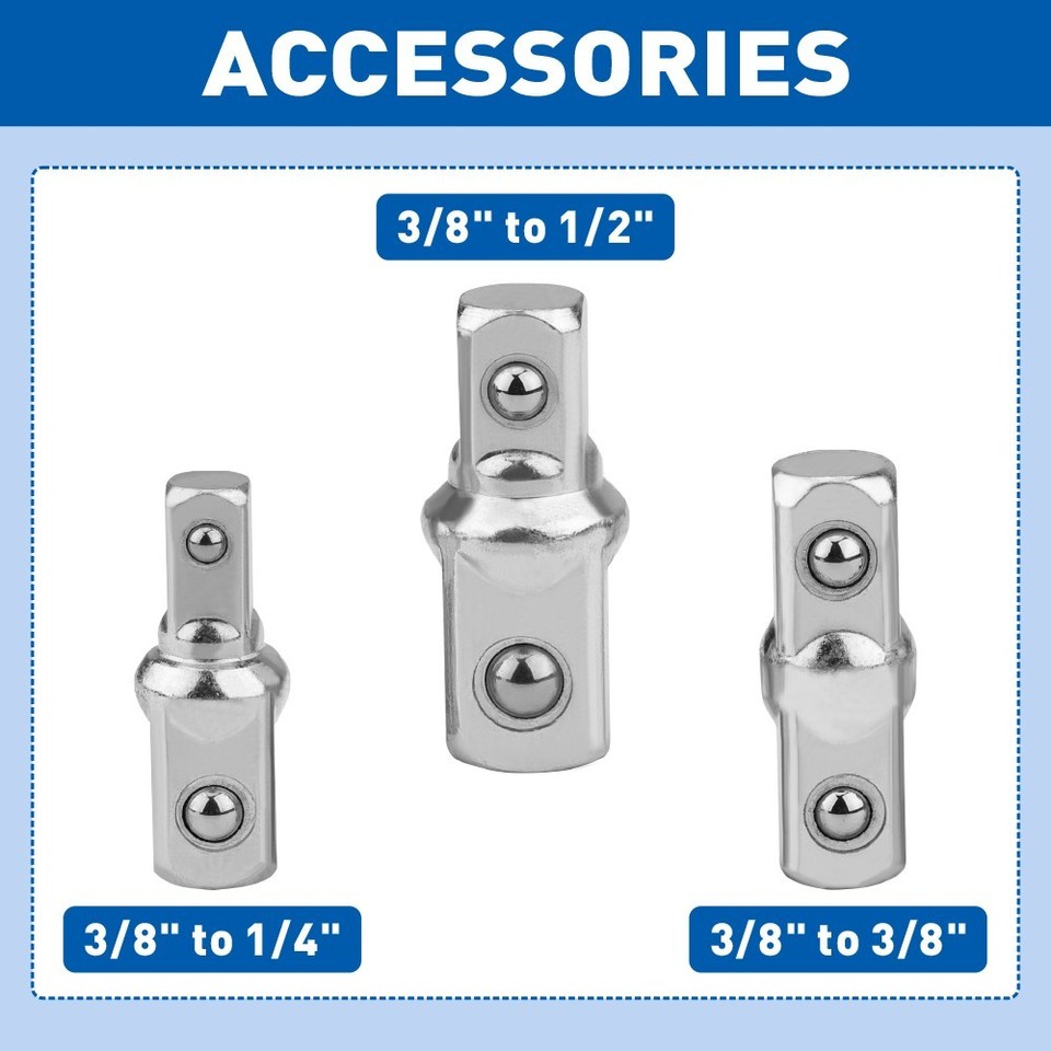 Extension Wrench Set Offset Ratchet Spanner Extender With Drive ...