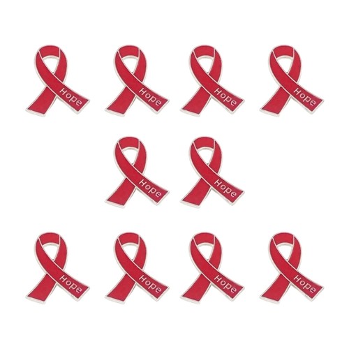 Modern Hope Emblem Pin Elegant Ribbon Detail Stain Resistant Metal Collar Pin - Zdjęcie 4 z 14