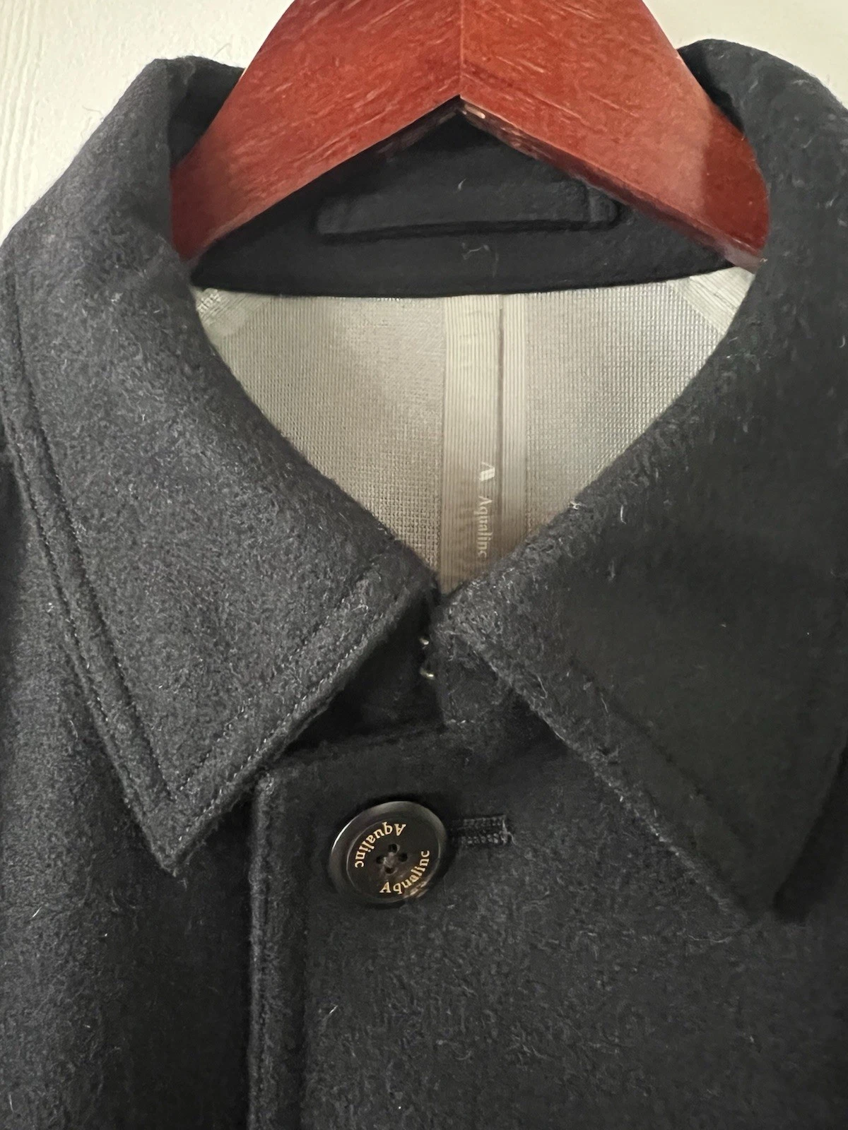 Journal Standard Japan Aqualinc Jacket Waterproof Wool Coat Men's Large Black - product detail image 8